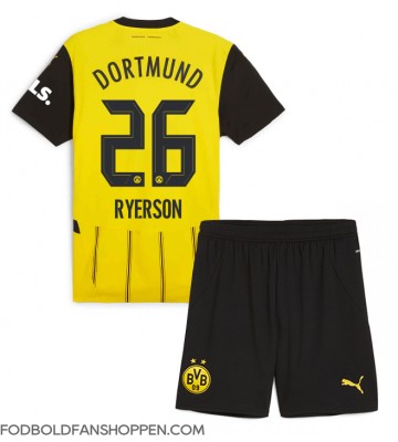 Borussia Dortmund Julian Ryerson #26 Hjemmebanetrøje Børn 2024-25 Kortærmet (+ Korte bukser)